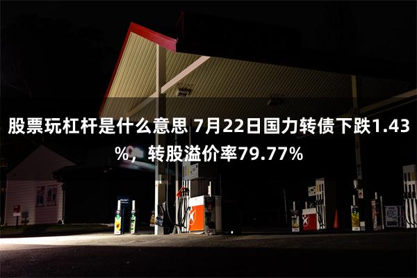 股票玩杠杆是什么意思 7月22日国力转债下跌1.43%，转股溢价率79.77%