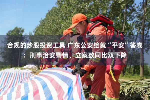 合规的炒股投资工具 广东公安绘就“平安”答卷：刑事治安警情、立案数同比双下降