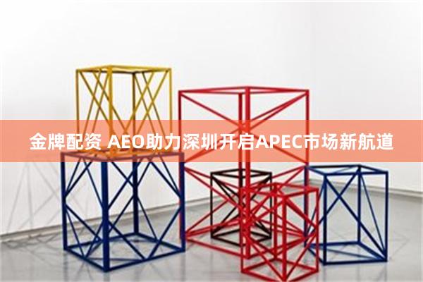 金牌配资 AEO助力深圳开启APEC市场新航道